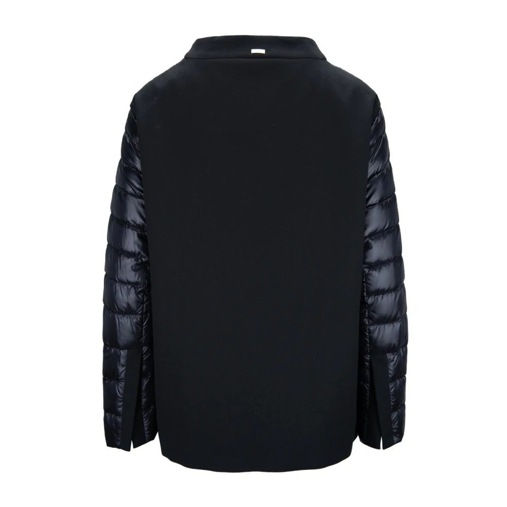 Herno Kort donsjack met rits Black Dames