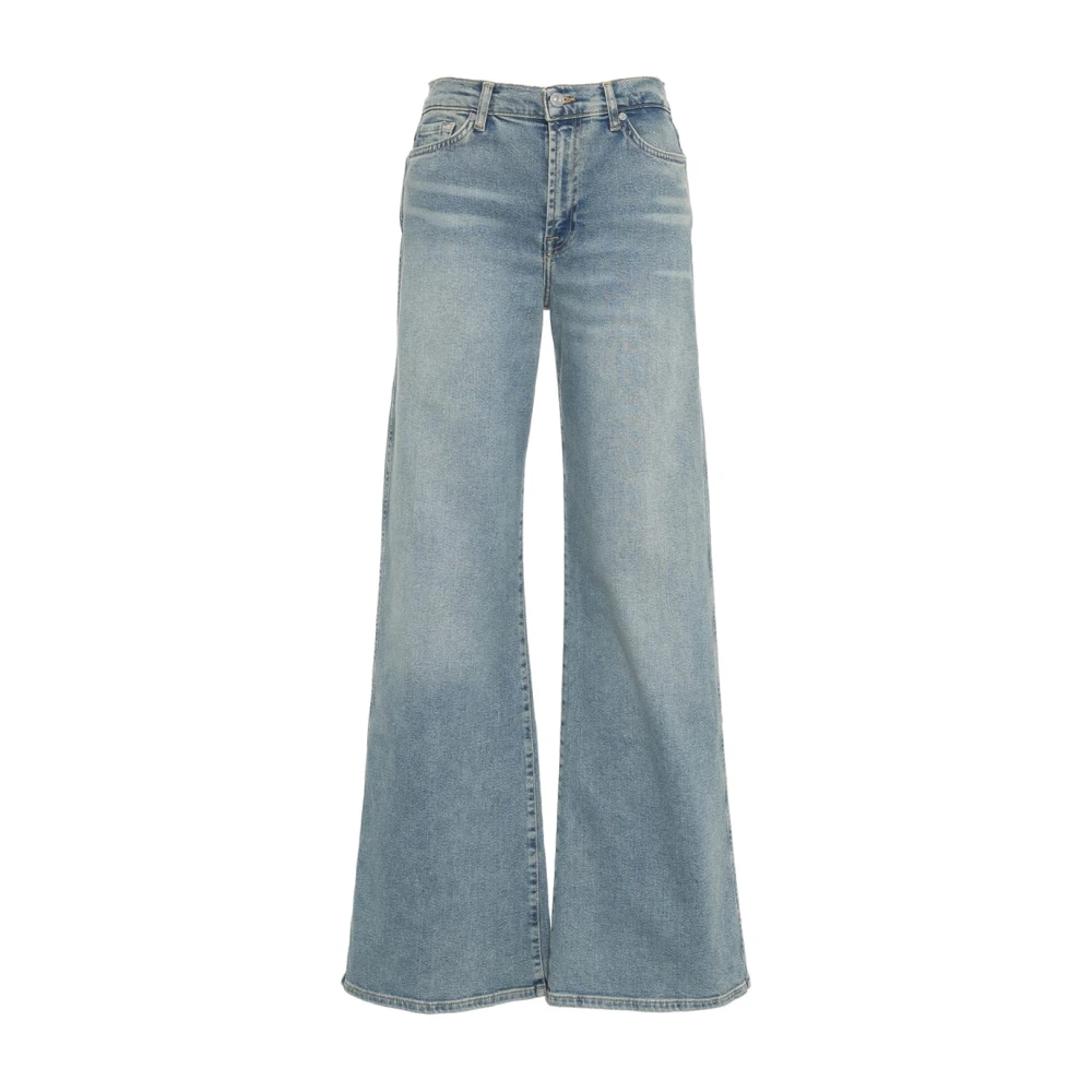 7 For All Mankind Blauwe Flared Vintage Jeans Blue Dames