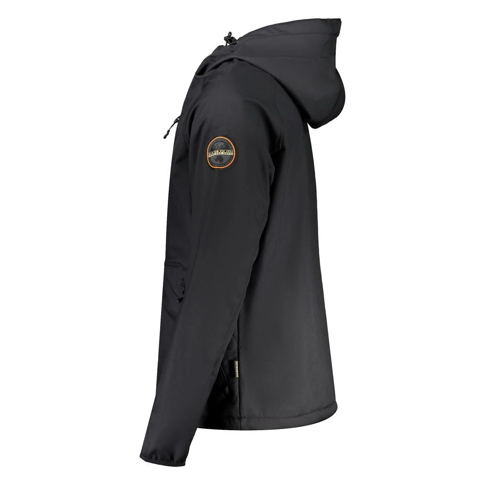 Napapijri Zwarte Hoodie met Rits Black Heren