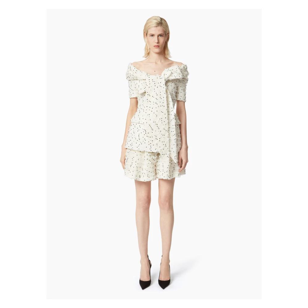 Nina Ricci Wijd Geplisseerd White Dames