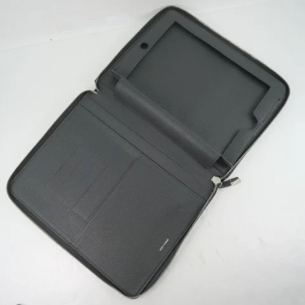 Dior Vintage Pre-owned Leather clutches Black Dames