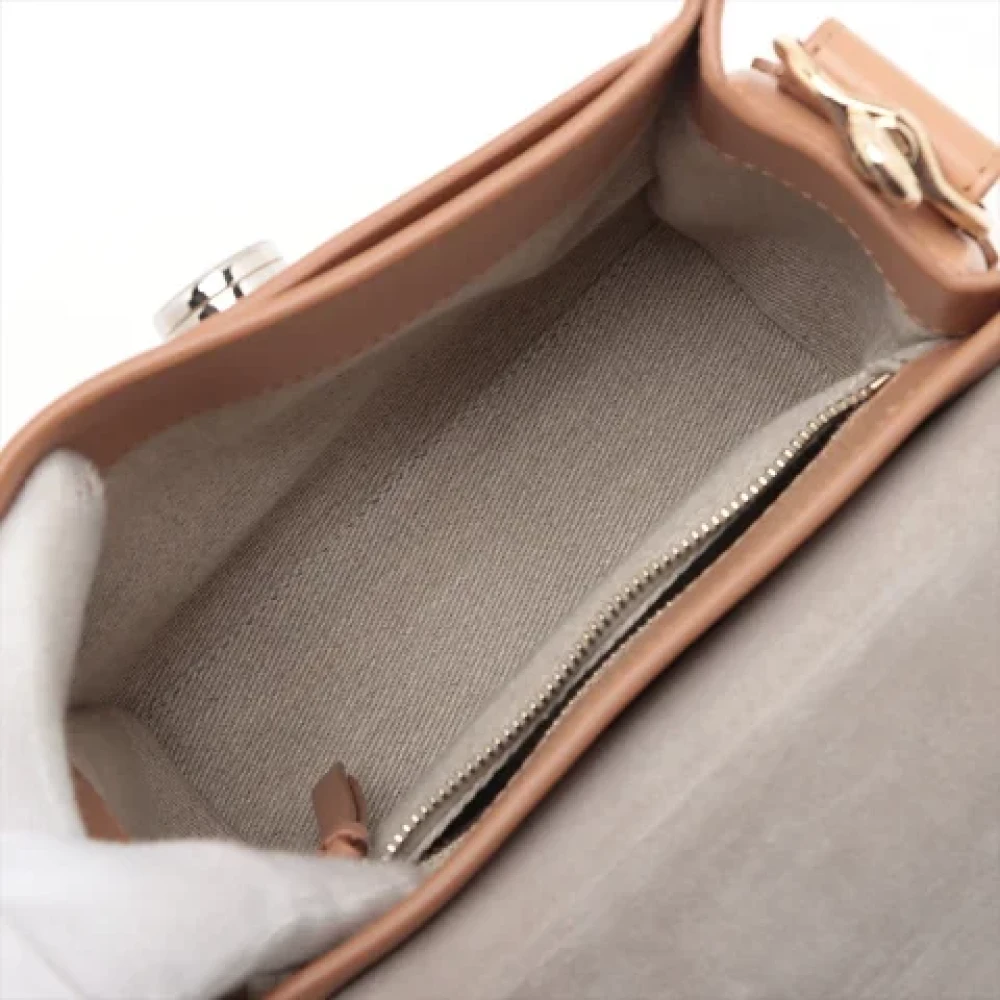 Chloé Pre-owned Leather handbags Beige Dames