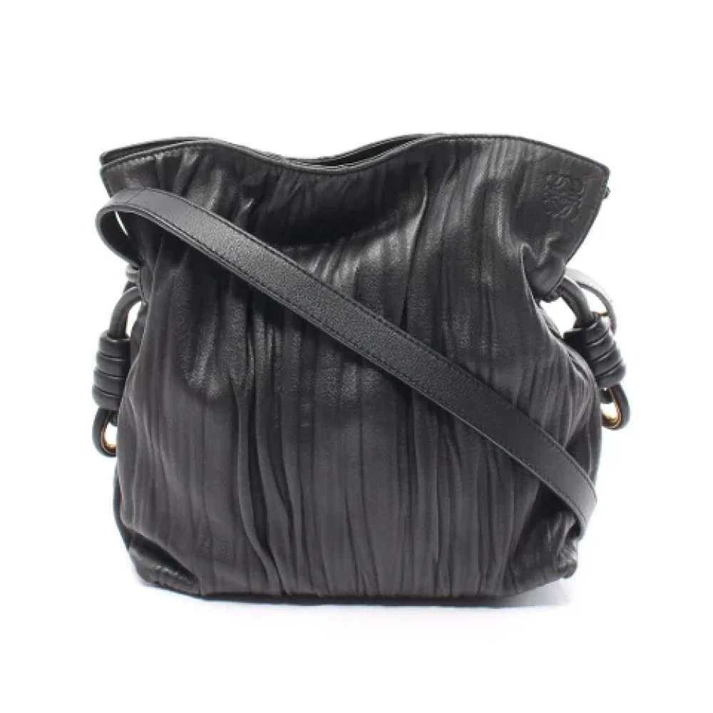 Loewe Pre-owned Leather shoulder-bags Black Dames