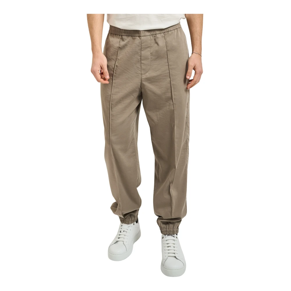 Armani Exchange Mannelijk Beige Broeken Heren, W38, Leer, Rtw...