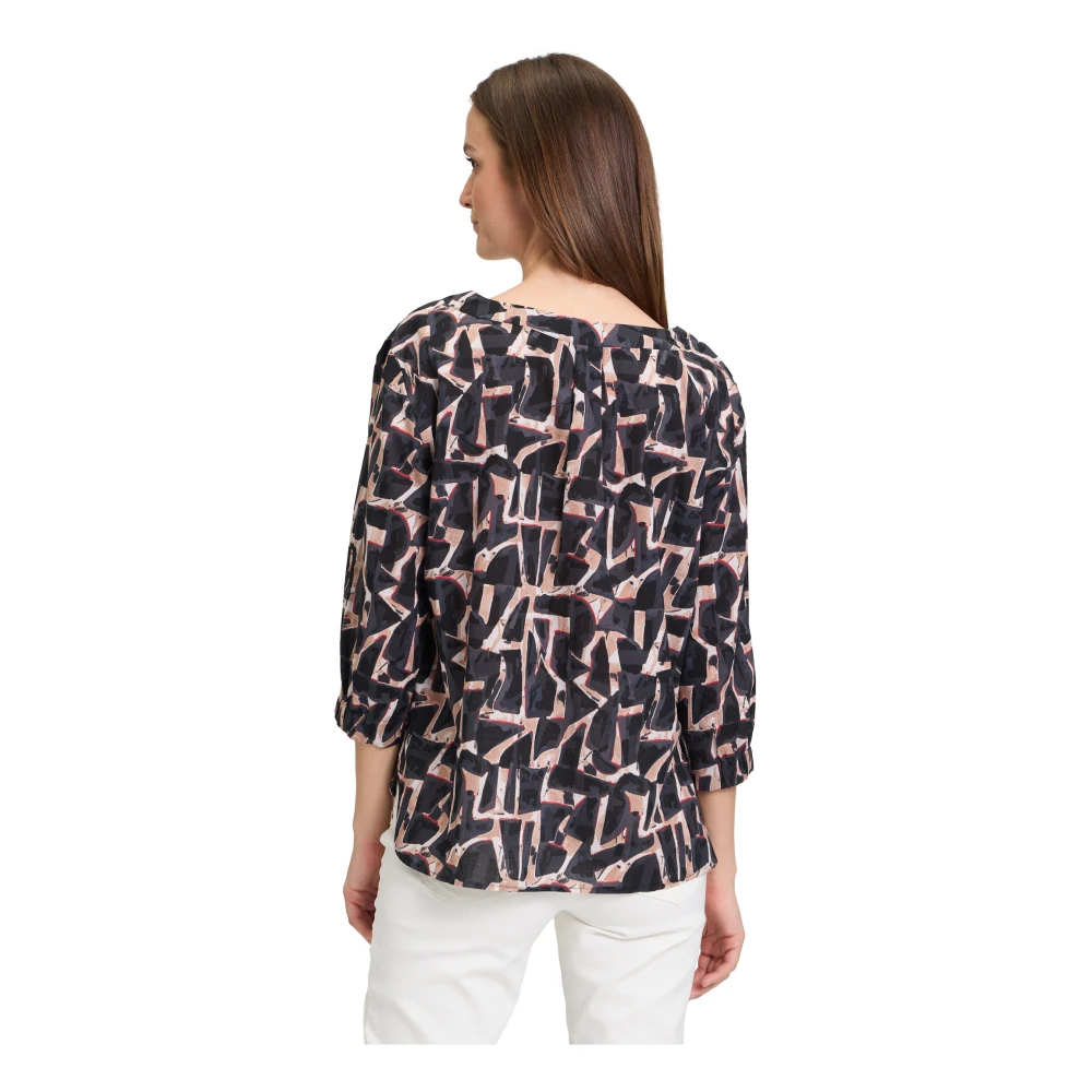 Betty & Co Bloemenprint Blouse Brown Dames