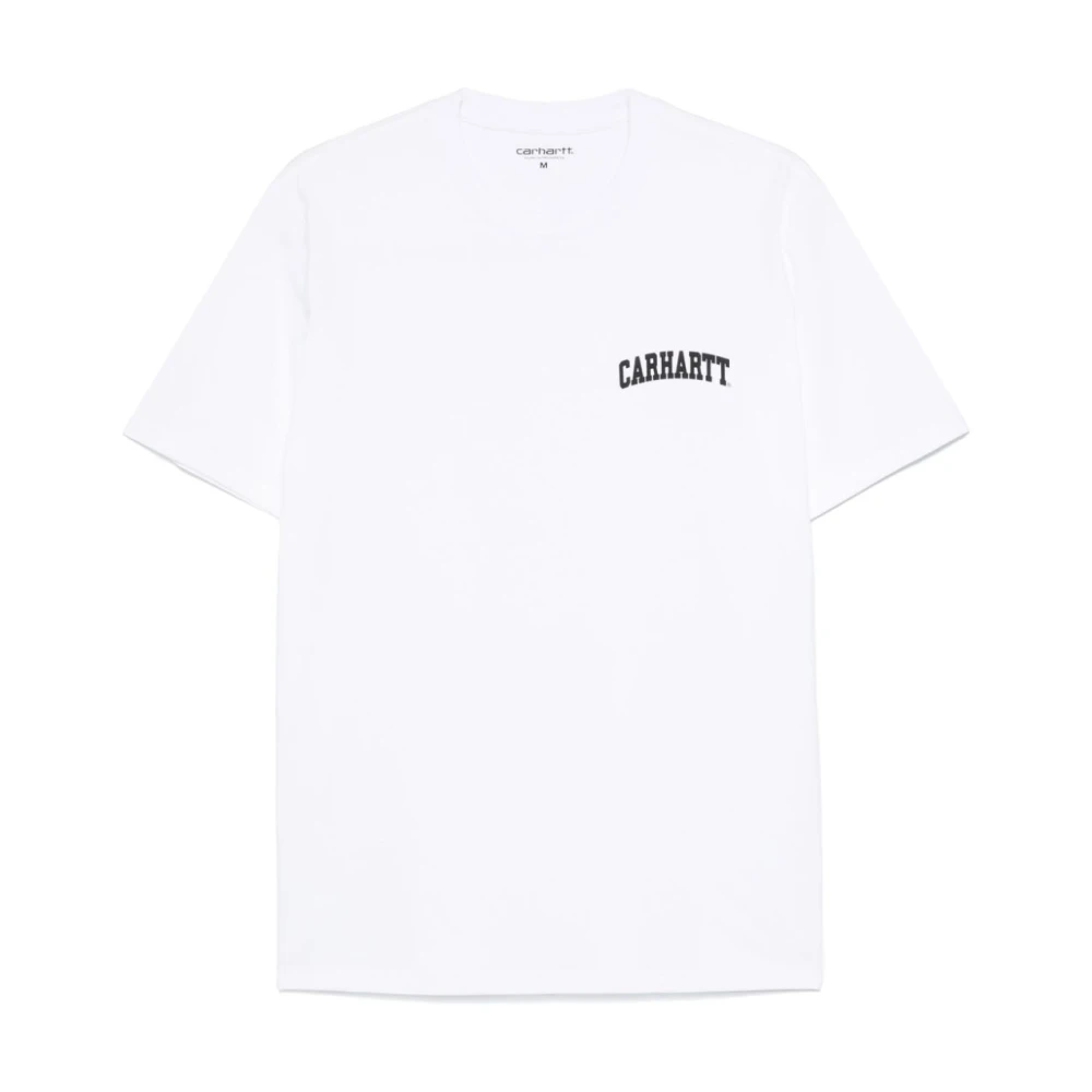 Carhartt WIP Universiteit Script T-shirt White Heren