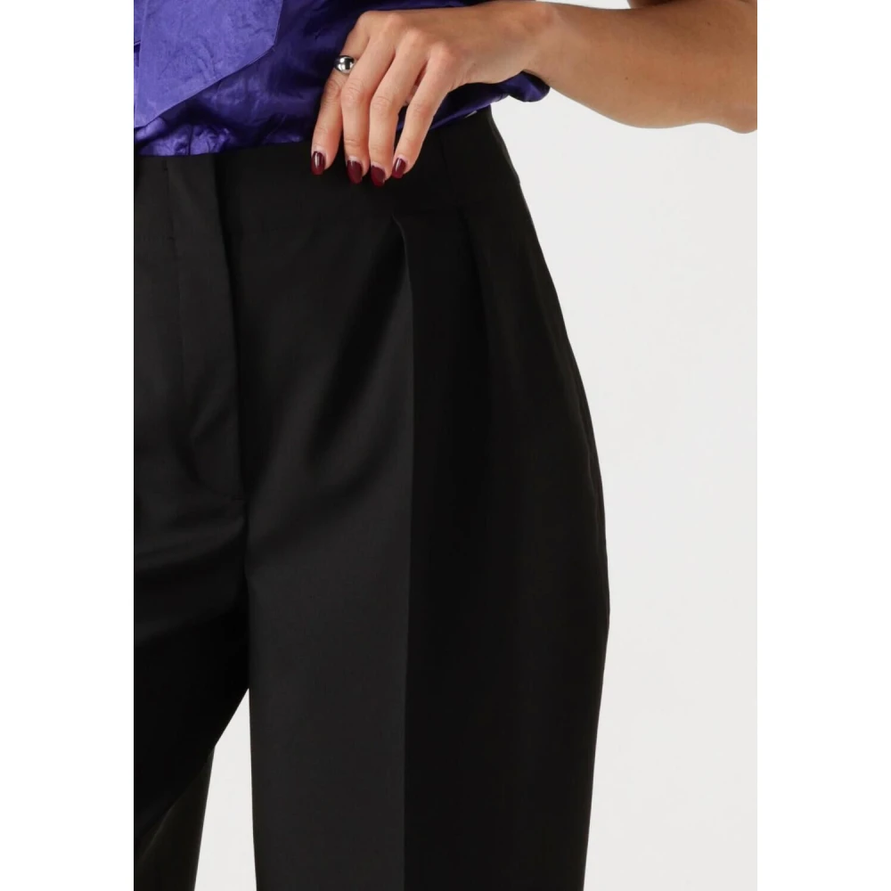 Selected Femme High Waist Barrel Pant Black Dames