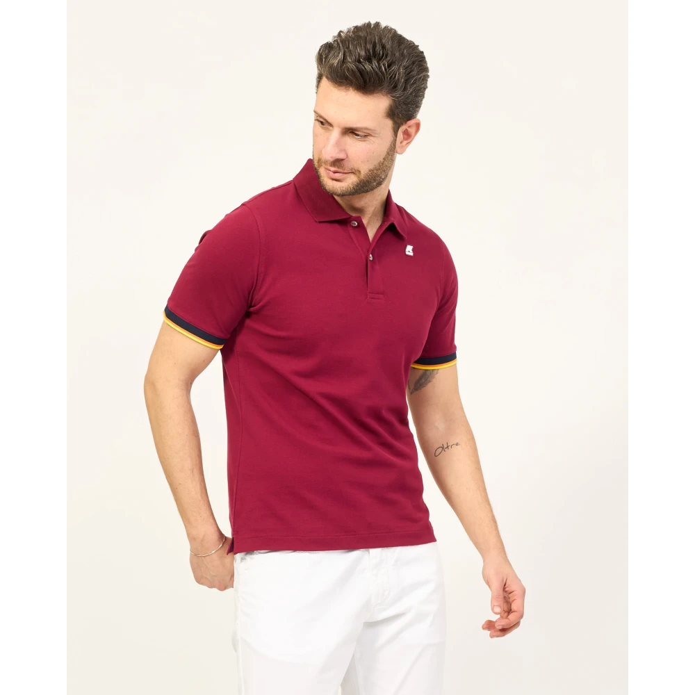 K-way Rode Vincent Polo Shirt Red Heren