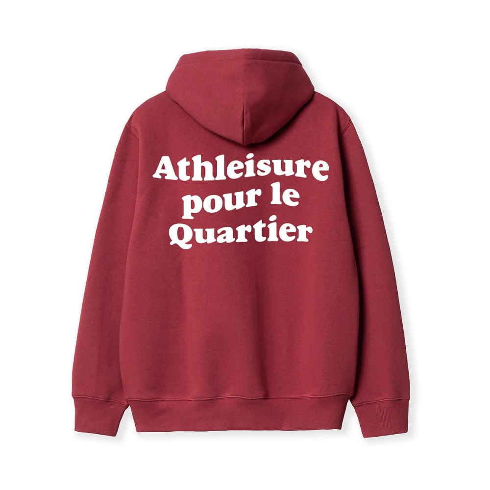 Goodies Sportive Burgundy Streetwear Hoodie Red Heren