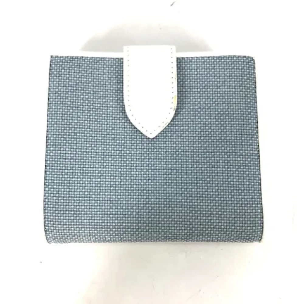 Dior Vintage Pre-owned Canvas wallets Blue Dames