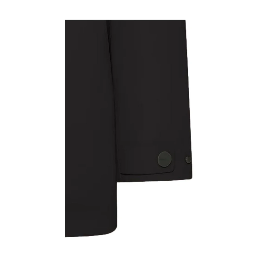 RRD Zwarte Parka Jas met Surflex Stof Black Heren