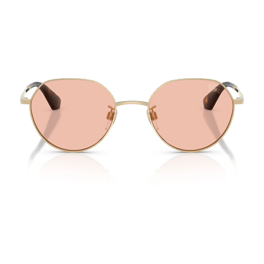 Burberry Unisex Gold/Pink Be3173d 110984 Sunglasses Metal Round Normal - Image 2
