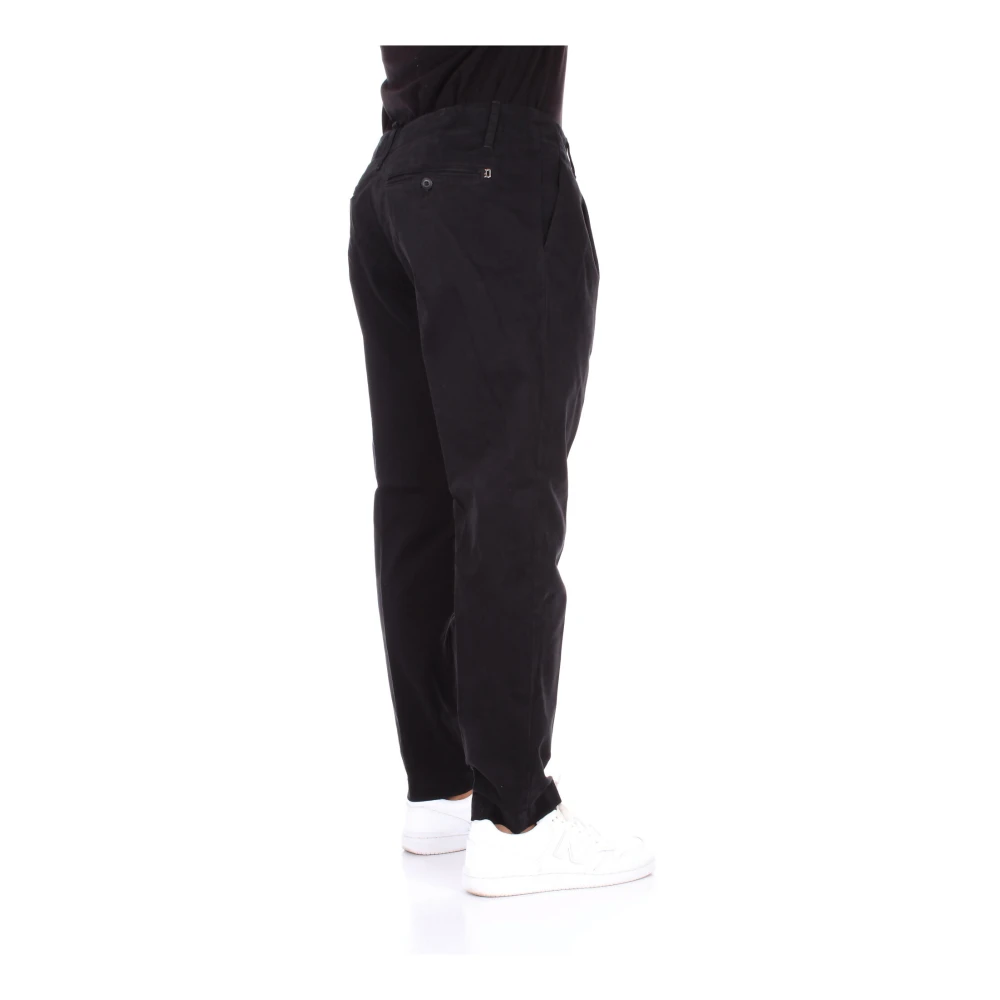 Dondup Zwarte Broek met Achterlogo Black Heren