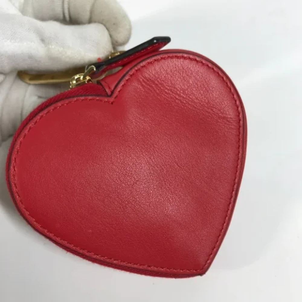 Fendi Vintage Pre-owned Leather wallets Red Dames