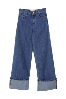 barns-jeans-med-breda-ben-och-uppvikt-nederkant
