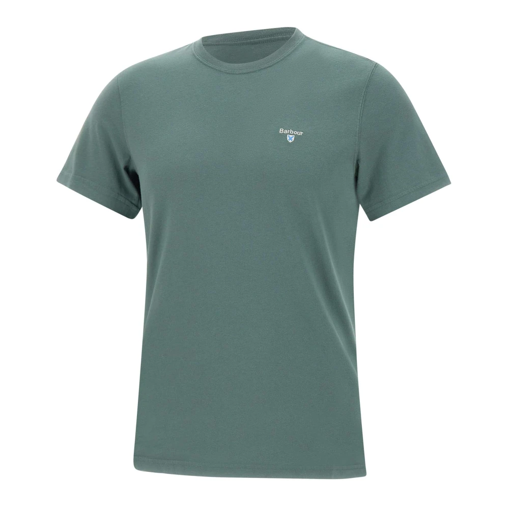 Barbour Tartan Sports Groene T-shirt Green Heren