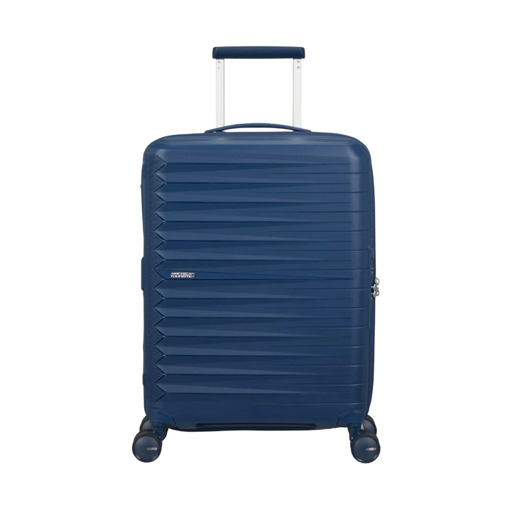 American Tourister Unisex Blå Resväskor One Size, Expandable Fastforward Trolley Cabin Bagage
