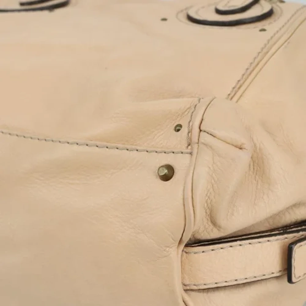 Chloé Pre-owned Leather handbags Beige Dames