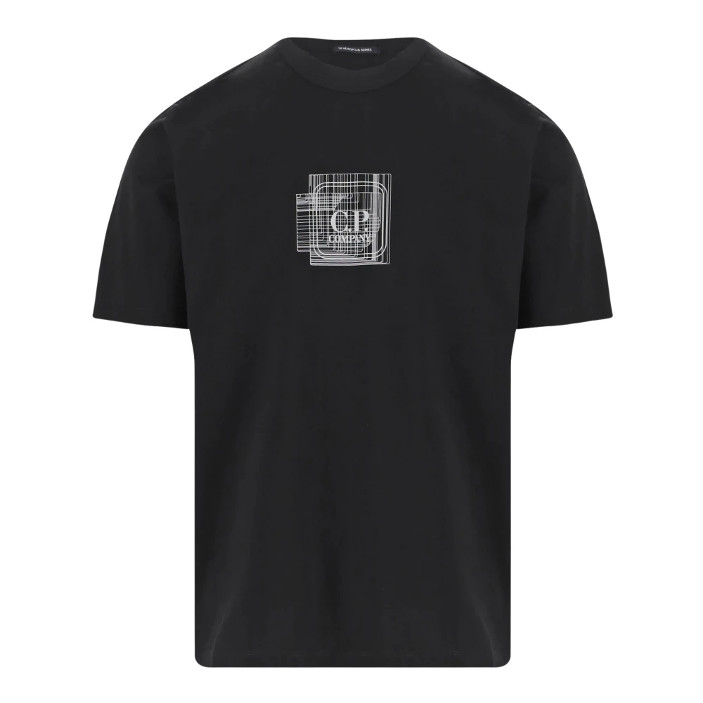 C.P. Company Zwarte T-shirts Collectie Black Heren