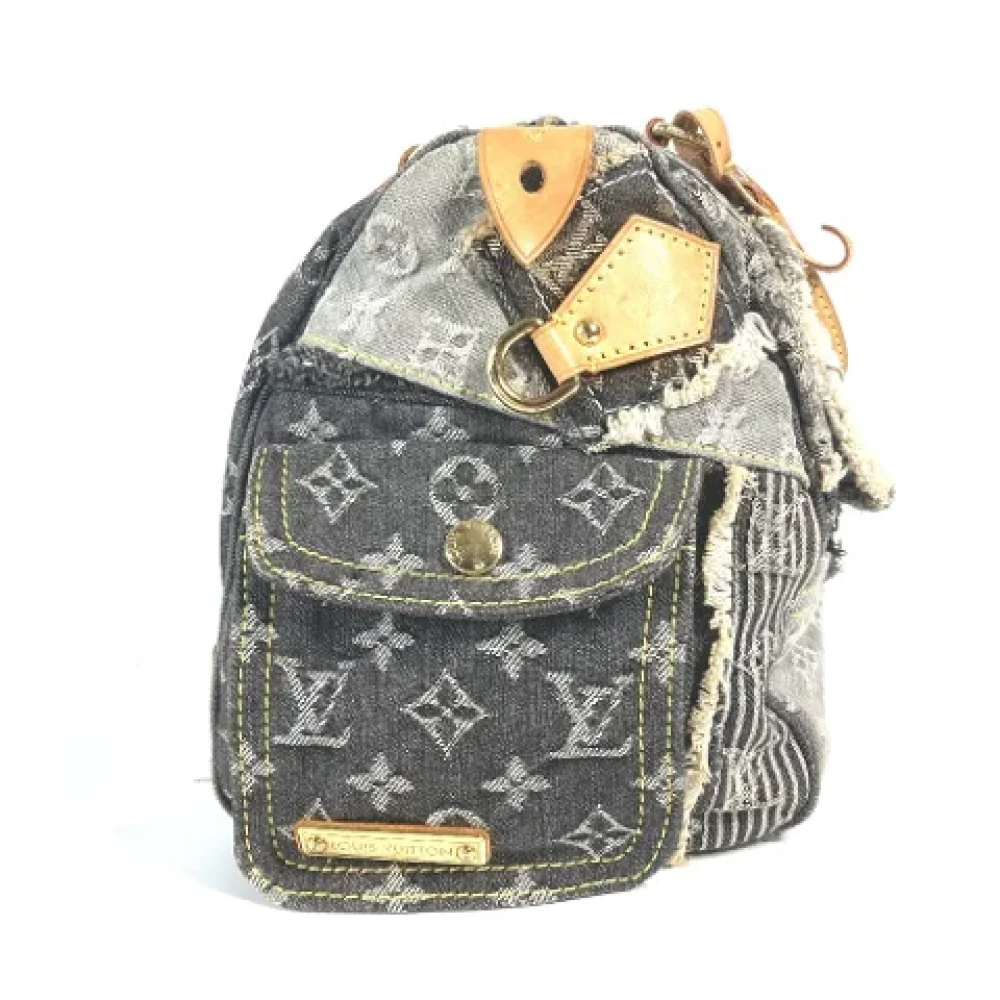 Louis Vuitton Vintage Pre-owned Denim louis-vuitton-bags Black Dames