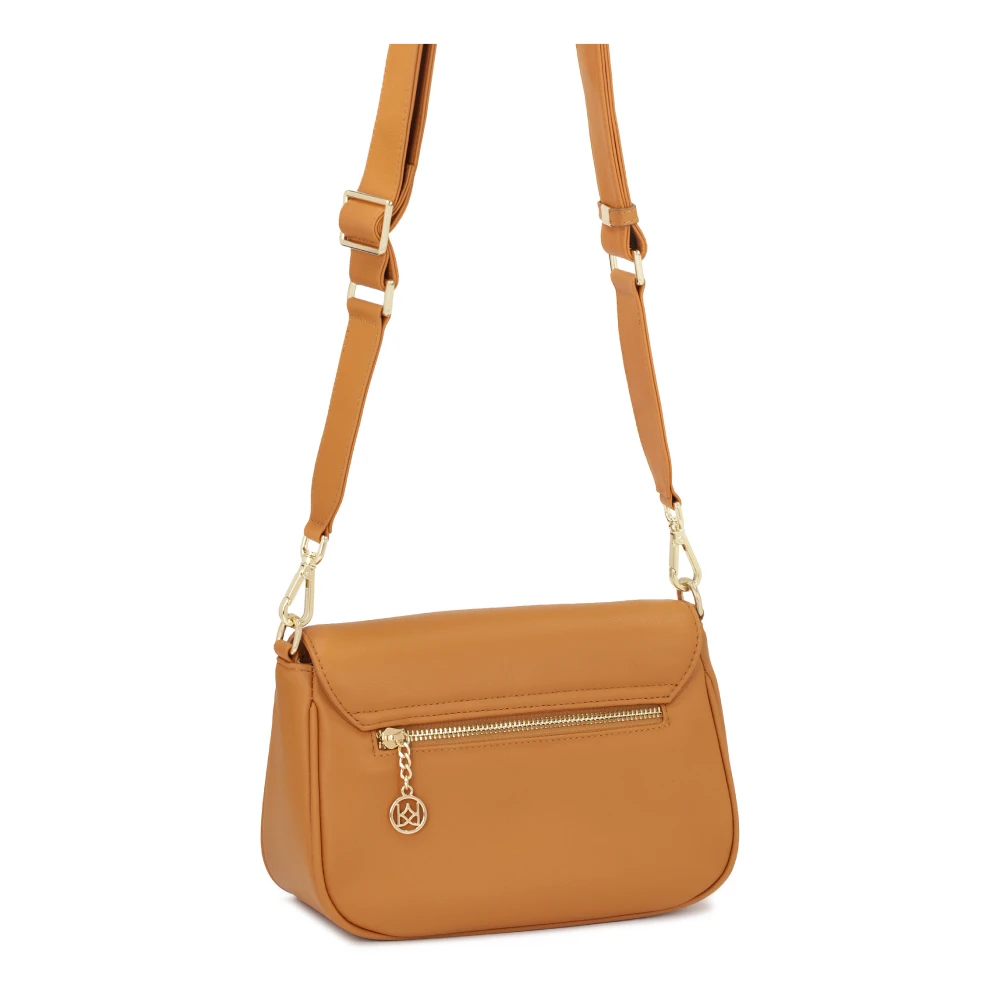 Kazar Kleine leren handtas op een brede band Brown Dames