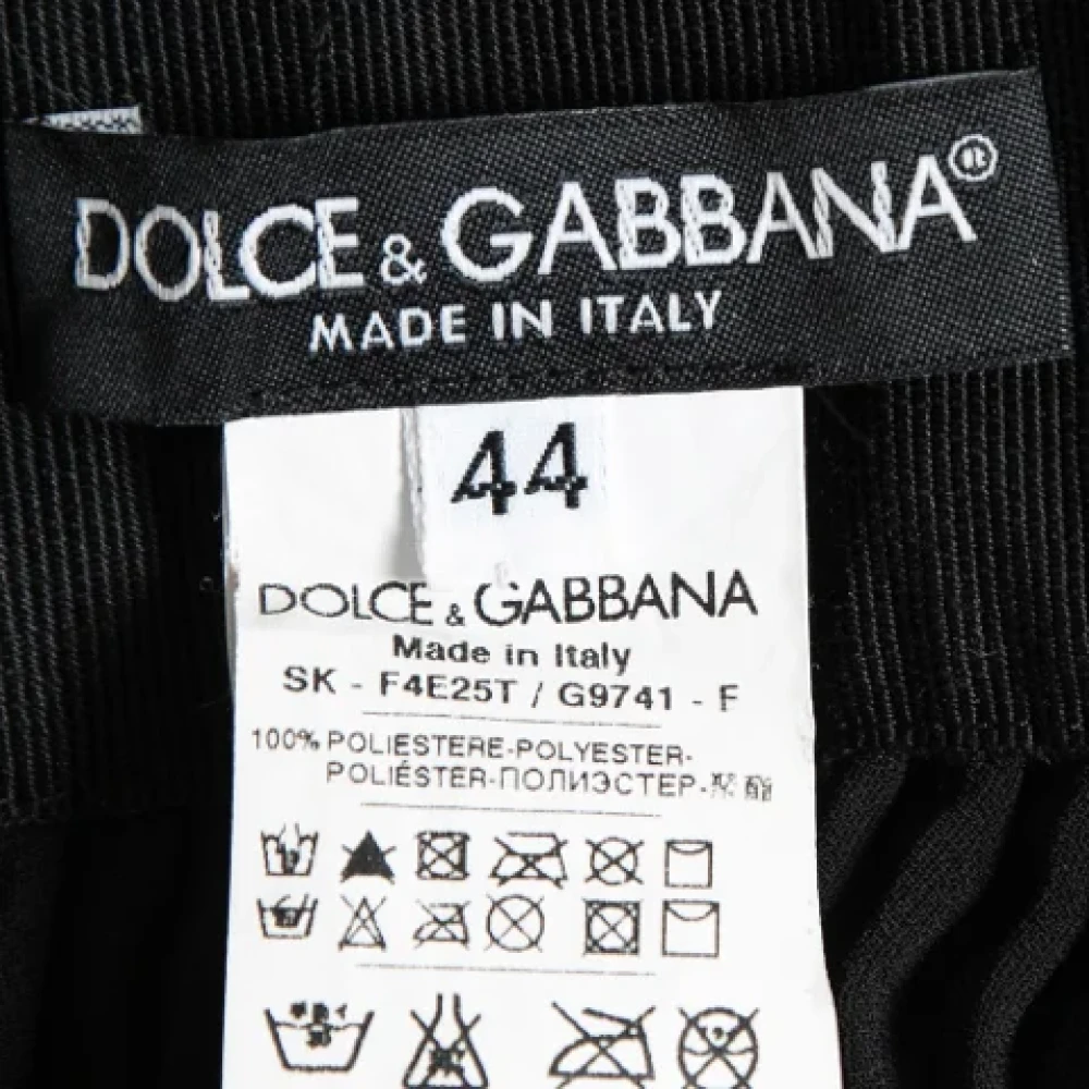Dolce & Gabbana Pre-owned Polyester bottoms Black Dames