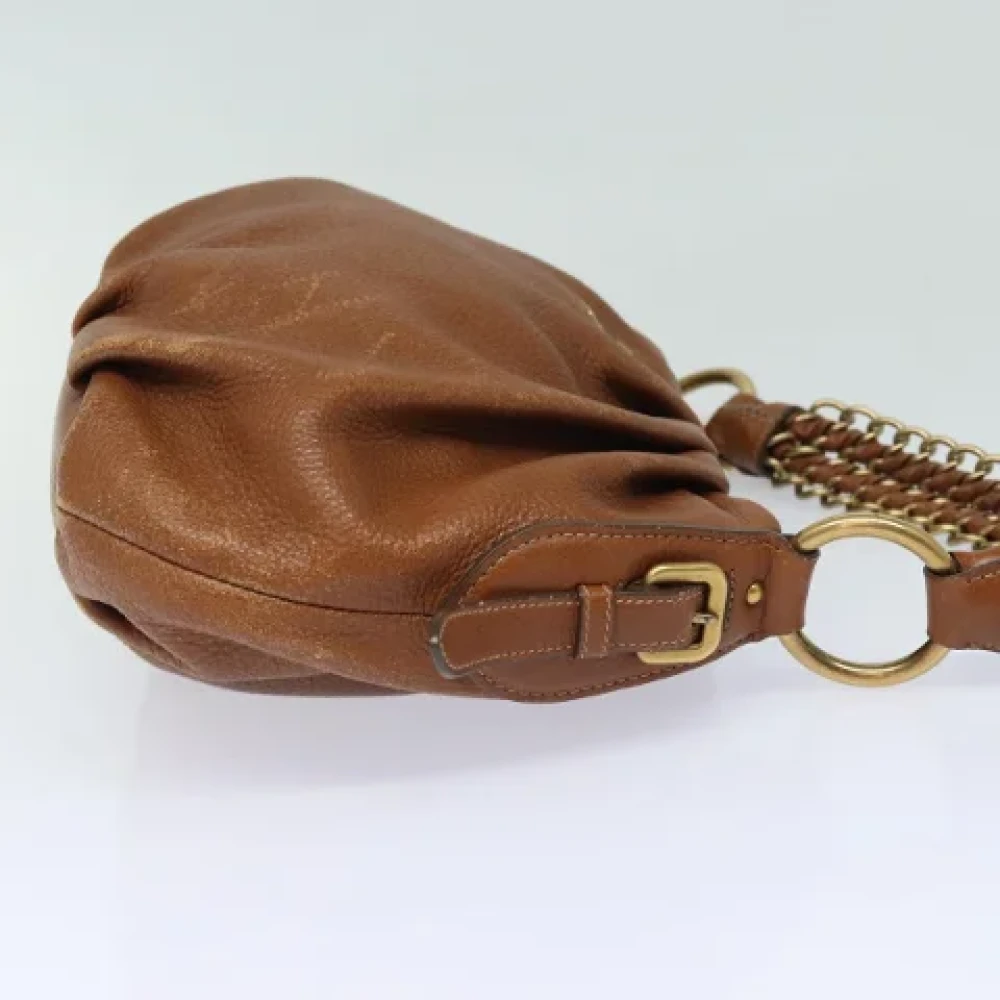 Prada Vintage Pre-owned Leather prada-bags Brown Dames