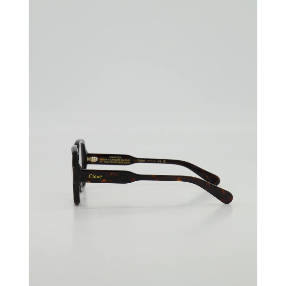 Chloé Vierkante Optische Tortoise Bril Brown Unisex