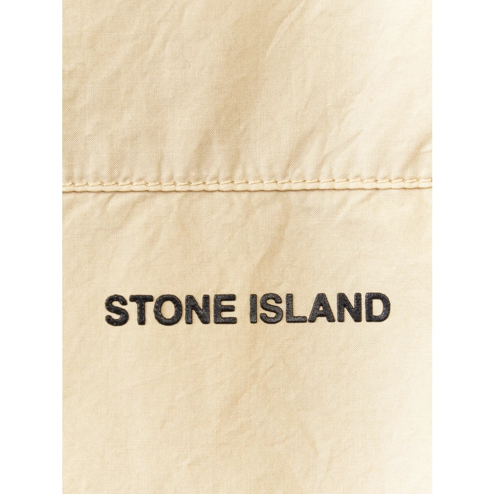 Stone Island Short Sleeve Shirts Beige Heren