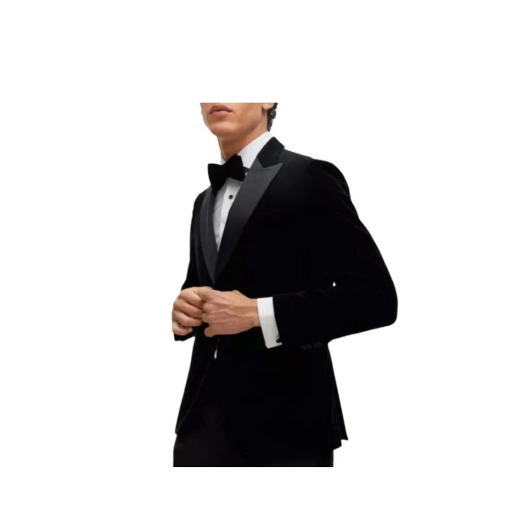 Boss Elegante Smoking Jas Black Heren