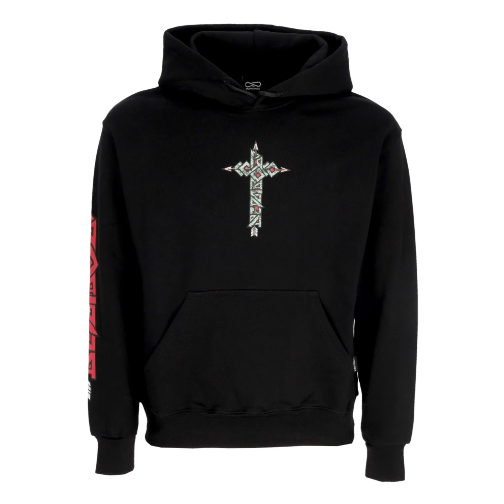 Propaganda Men's Black Hoodie Sebastian Long-Sleeved Sweatshirt