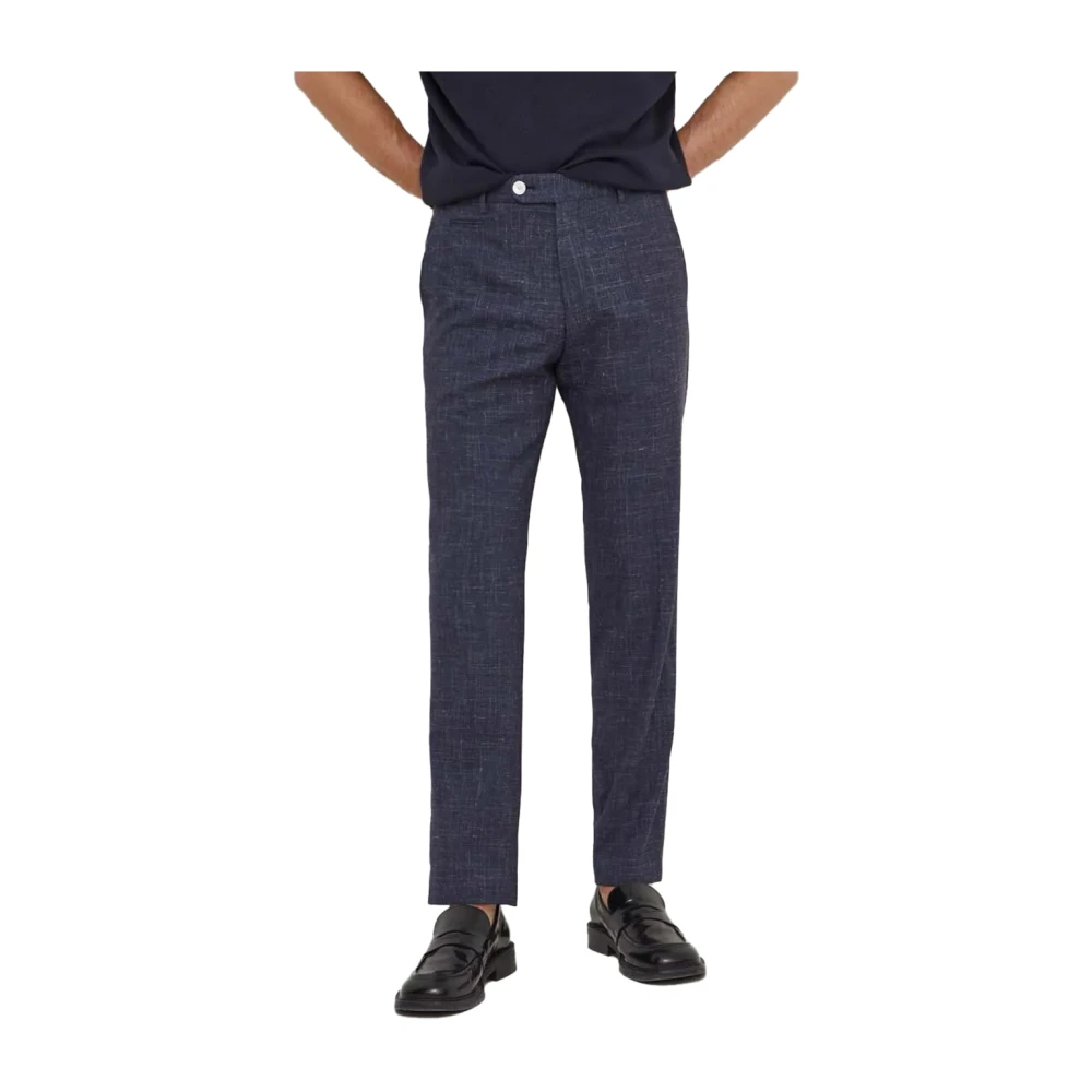 Hugo Boss Wollen broek voor heren Blue Heren