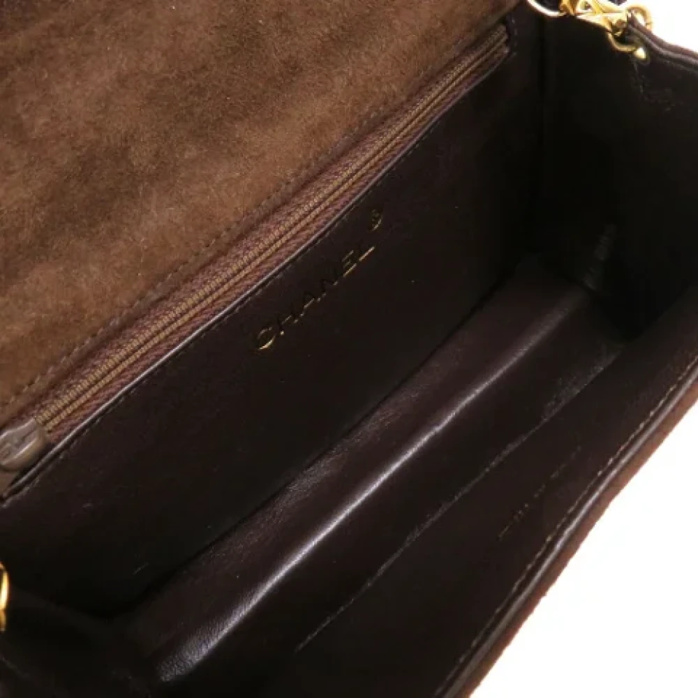Chanel Vintage Pre-owned Fabric chanel-bags Brown Dames
