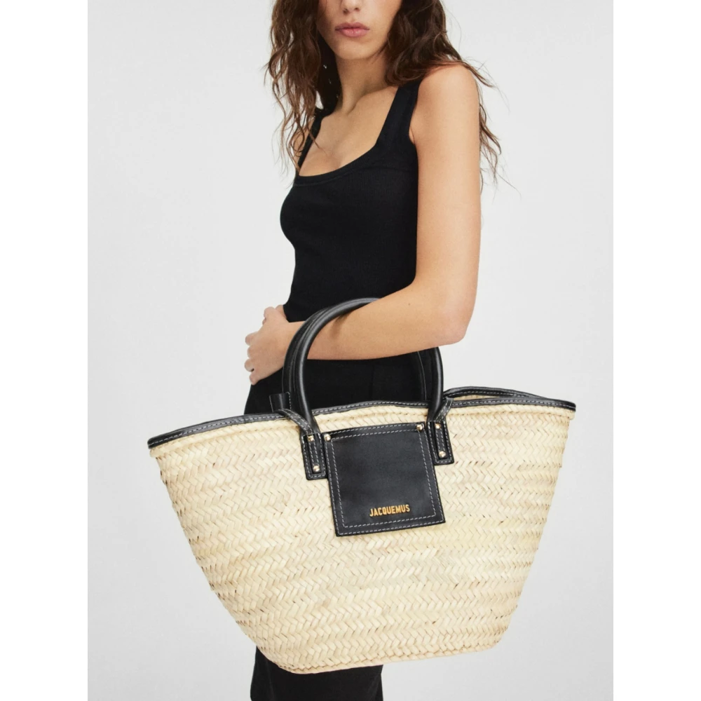 Jacquemus Soli Palm Tas Beige Dames