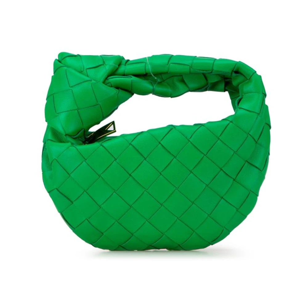 Bottega Veneta Vintage Women's Green Pre-Owned Candy Nappa Intrecciato Jodie