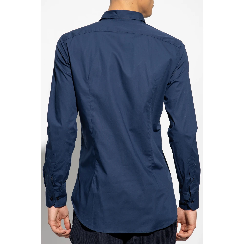 ETRO Shirt met logo Blue Heren