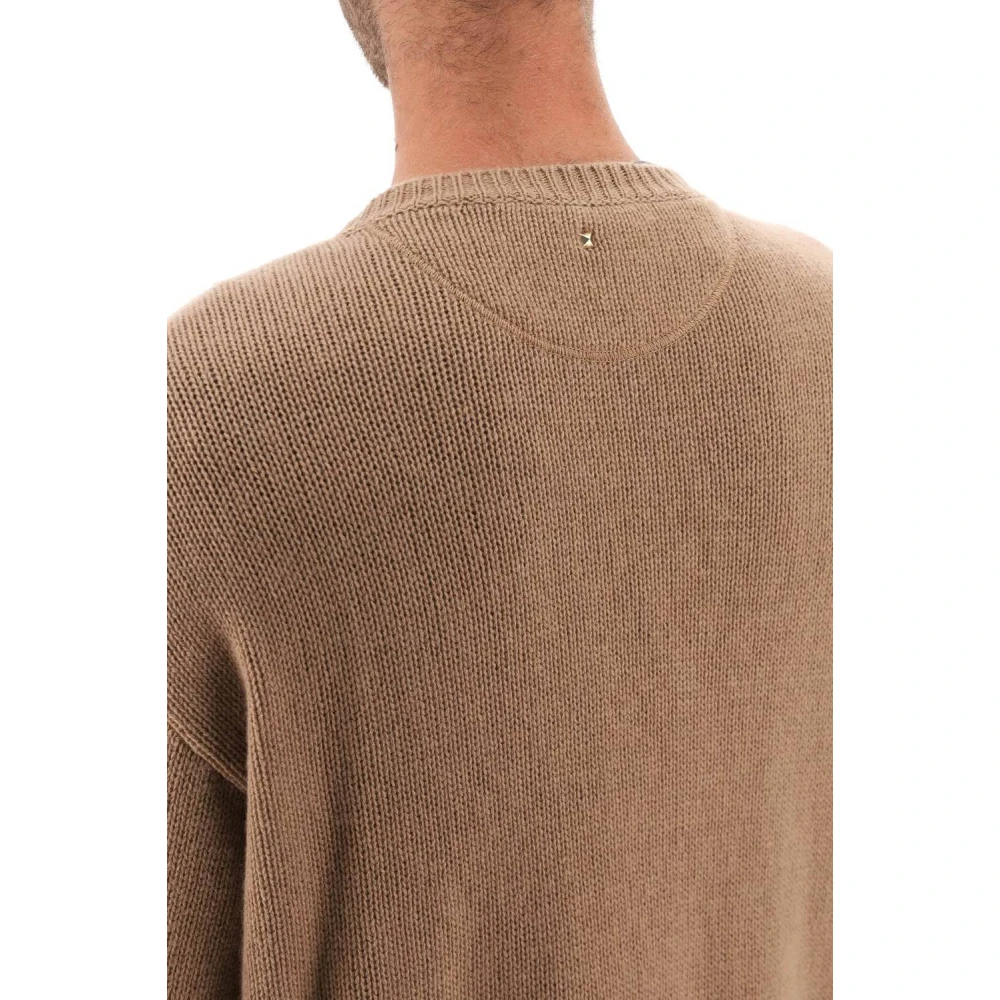 Valentino Garavani Stijlvolle Sweater Pullover voor Mannen Beige Heren