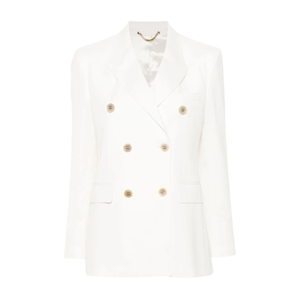 Golden Goose Women's White Double-Breasted Blazer - Blazers - S - Jackets