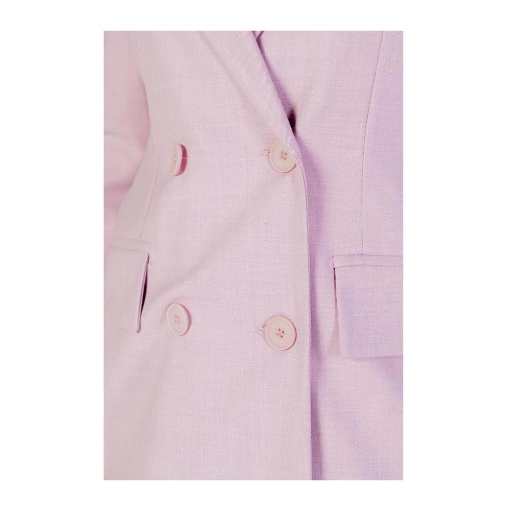 Sandro Ferrone Lente Zomer Viscose Blend Jas Collectie Pink Dames