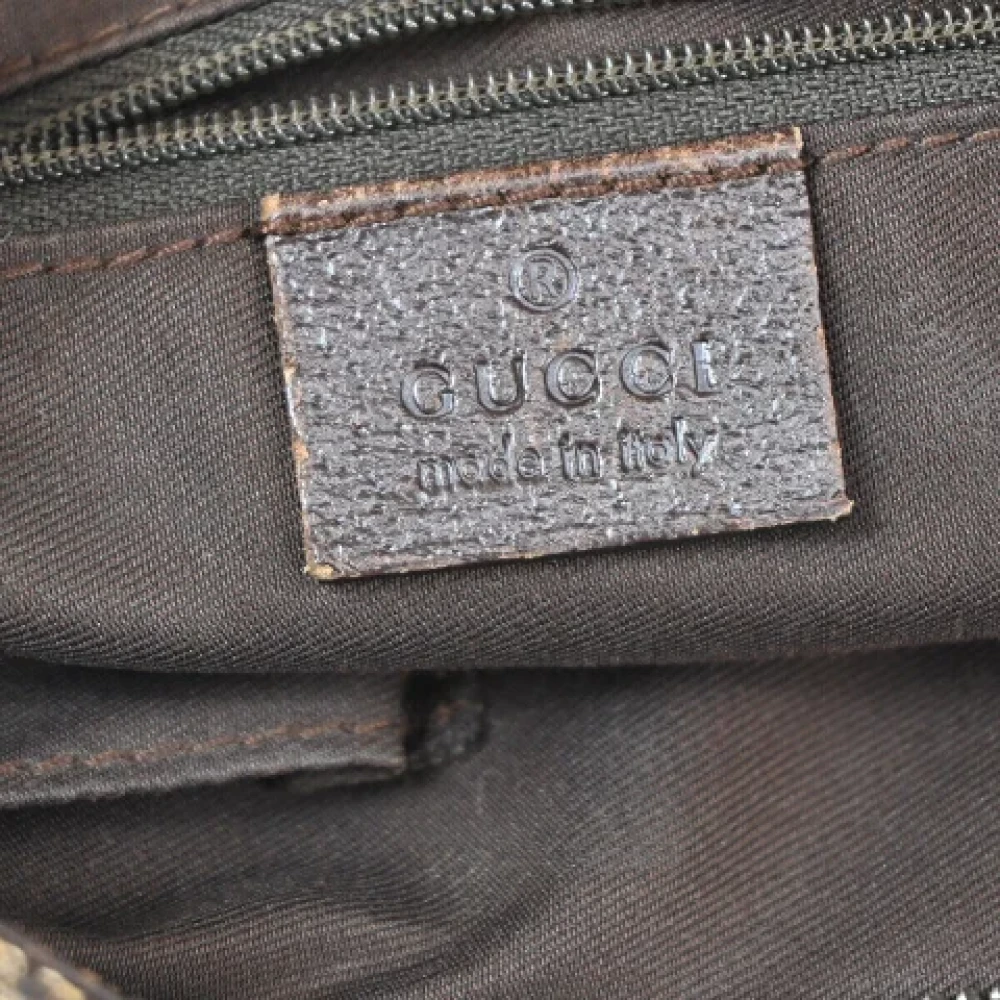Gucci Vintage Pre-owned Canvas shoulder-bags Brown Unisex