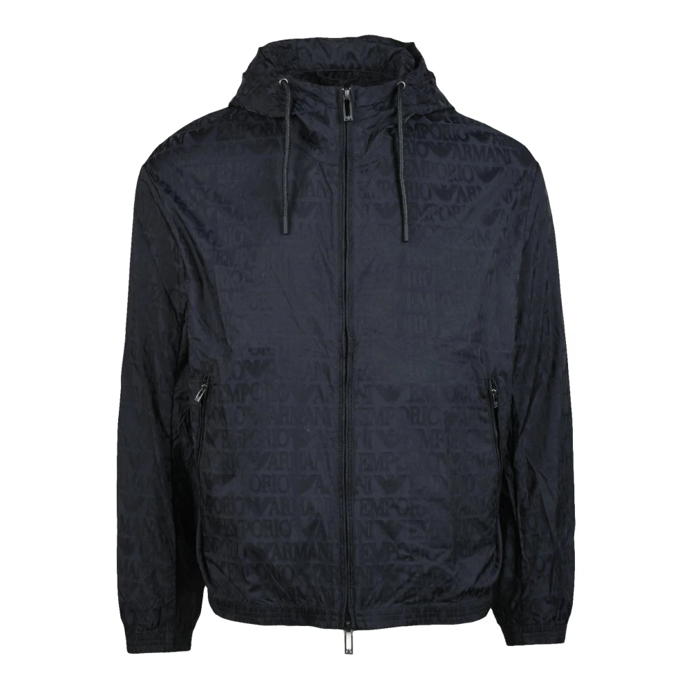 Emporio Armani Stijlvolle Nylonjas Black Heren