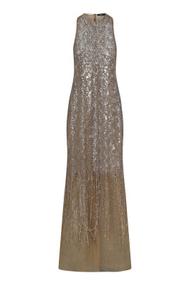 beige-sequin-tulle-dress-elegant-style