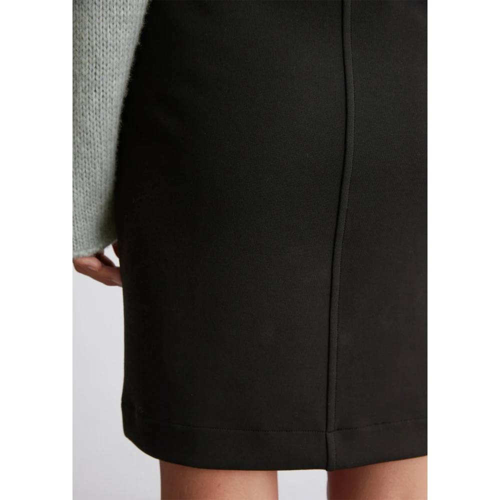Marc O'Polo Jersey minirok slim Black Dames