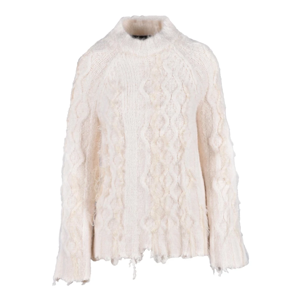 Seafarer Rondgebreide trui White Dames