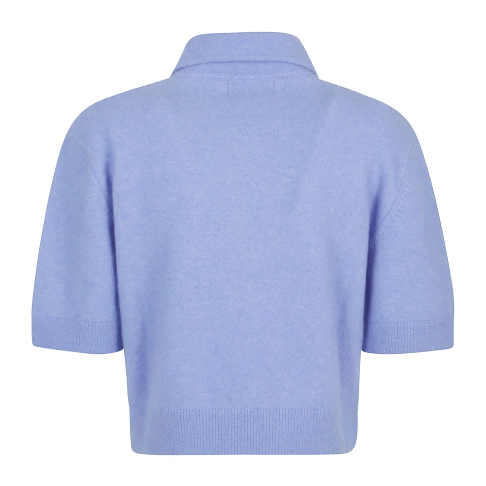 Laneus Heldere Blauwe Kasjmier Zijden Trui Blue Dames