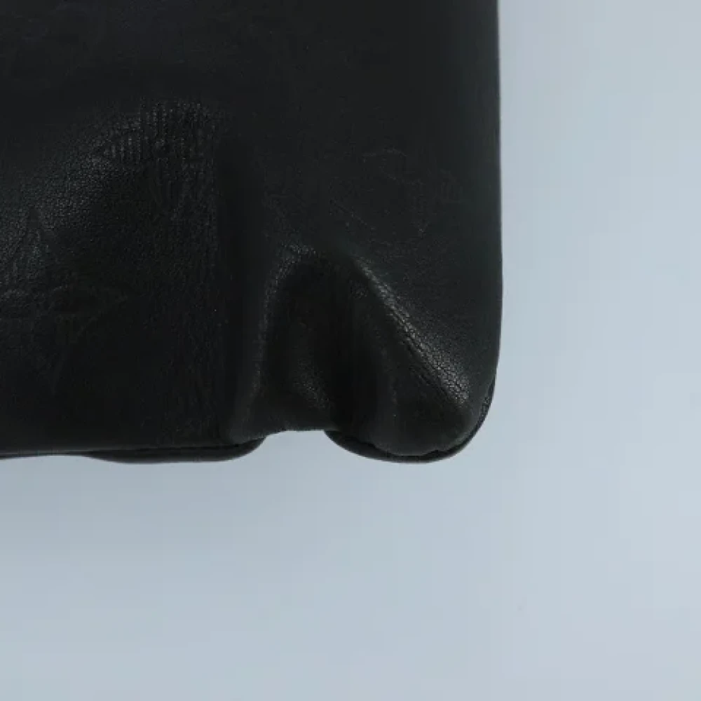 Louis Vuitton Vintage Pre-owned Leather clutches Black Dames