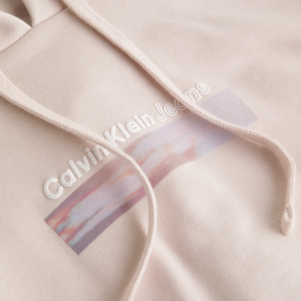 Calvin Klein Roze Sweaters Sepia Rose Print Lange Mouwen Pink Dames