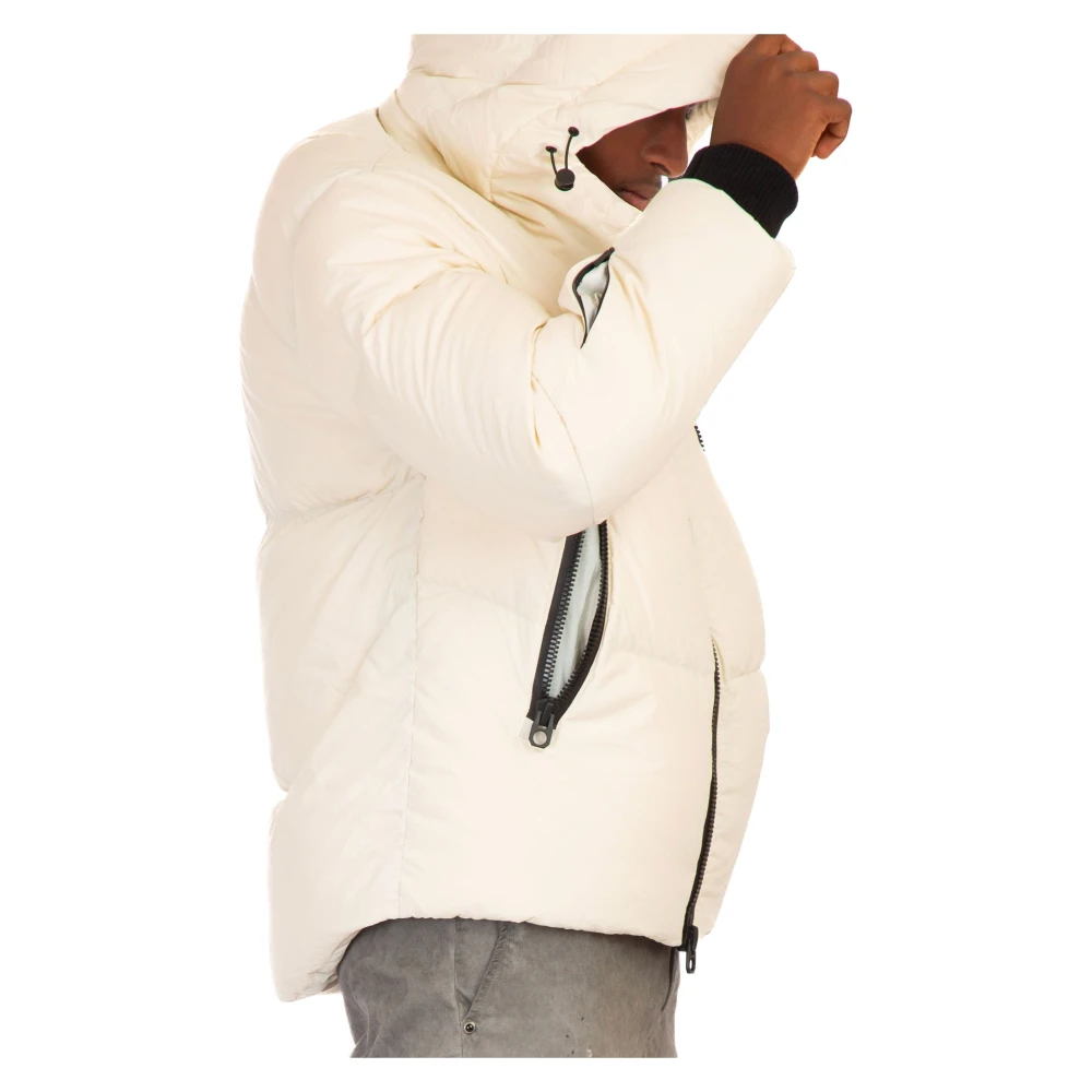 JG1 Parel Hooded Donsjack White Heren