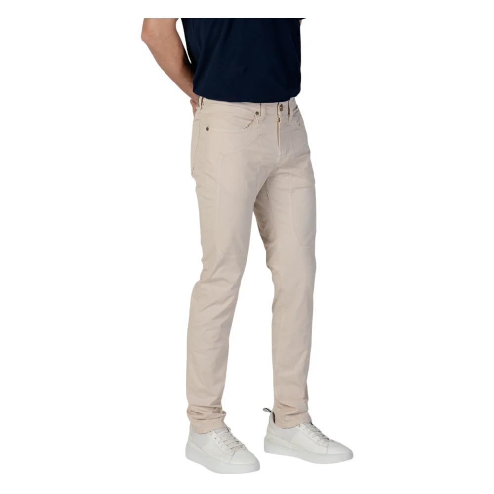 Jeckerson Slim Pants Lente Zomer Collectie Katoen Beige Heren