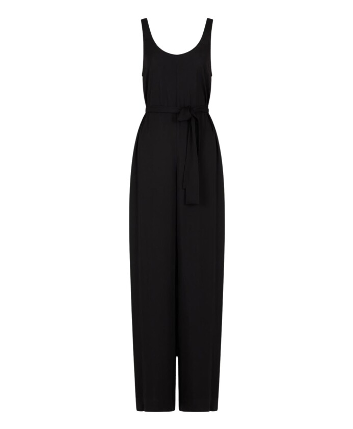 zwarte-mouwloze-jumpsuit-jurk-met-riem